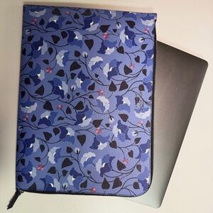 Kate Spade  New York blue poppy(periwinkle) padded 14” laptop sleeve